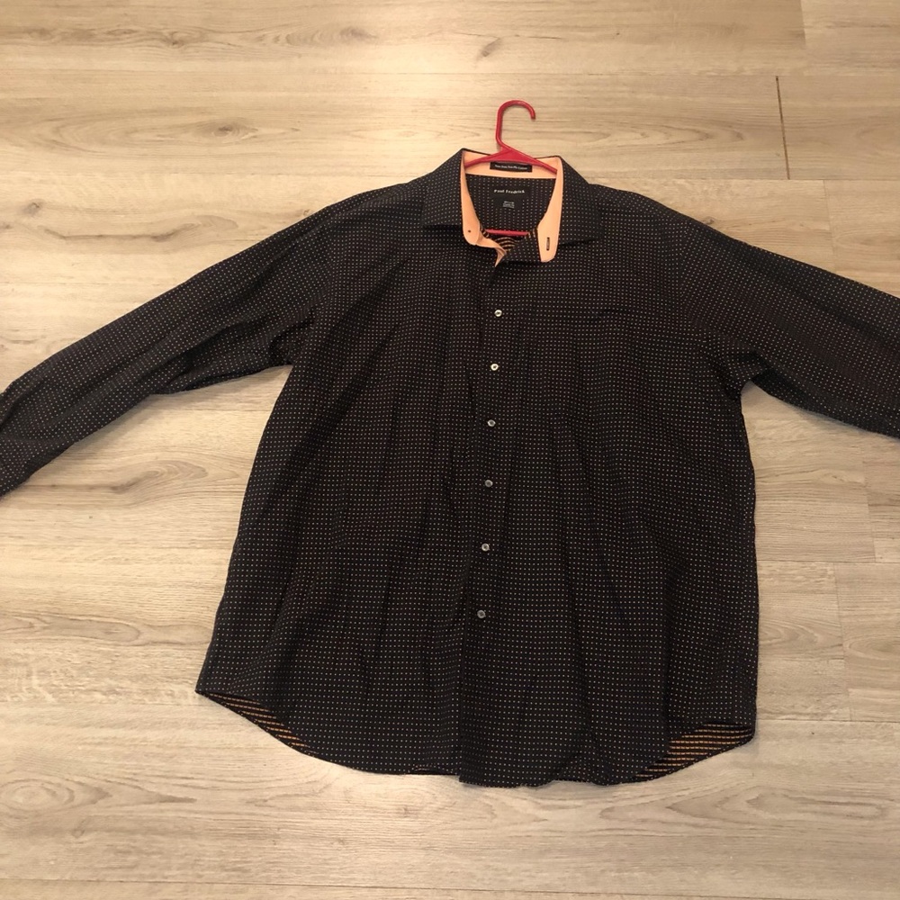 Like New Condition Mens Paul Fredrick Long Sleeves SZ XXL 18.5/36 Classic Fit
